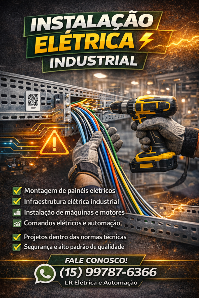 baner instalação industrial